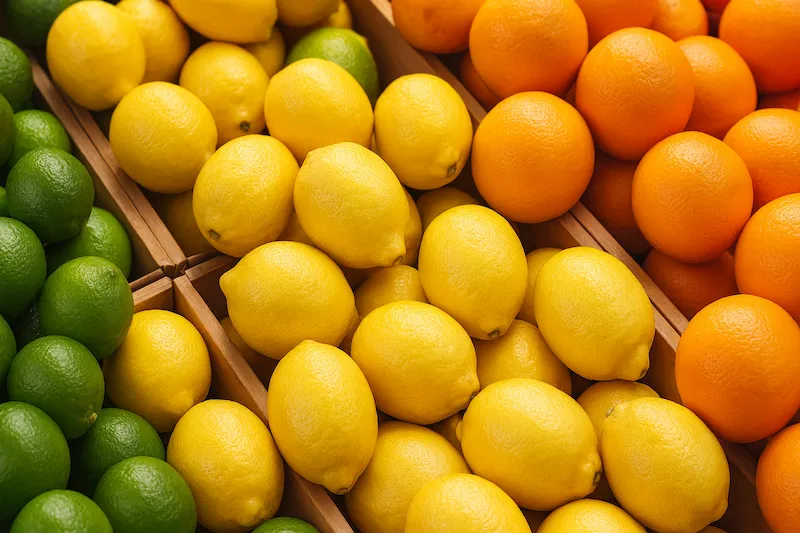 various Citrus fruits